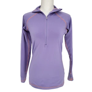 Nike Pro M Hyperwarm Pullover Jacket Purple 1/2 Zip Long Sleeve Purple - Picture 1 of 7