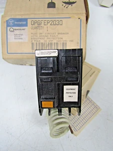 🔥NEW WESTINGHOUSE 30 AMP GFEP CIRCUIT BREAKER 2P 240 VAC QPGFEP2030 NEW IN BOX! - Picture 1 of 13