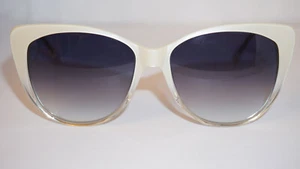Morgenthal Frederic Sunglasses ANNE White Pearl Blue Gradient 58 16 240 - Picture 1 of 12