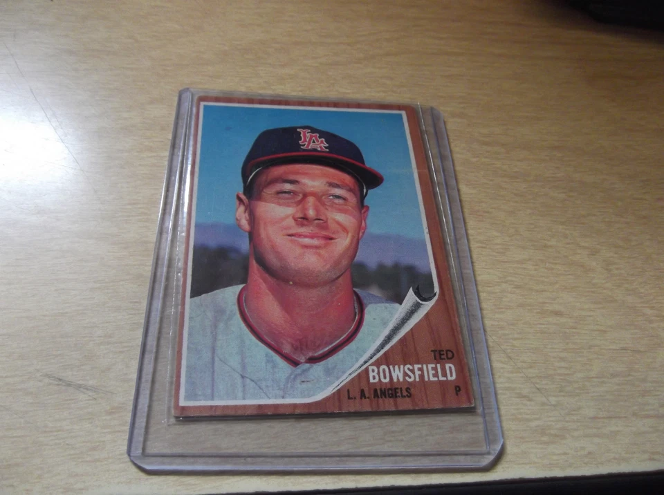 1962 TOPPS BASEBALL CARD #3698 TED BOWSFIELD ANGELS EXCELLENT CONDITION - Image 1 of 1