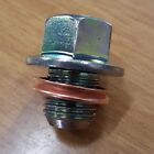 NEW OEM GENUINE NISSAN FACTORY  OIL DRAIN PLUG WITH NEW CRUSH WASHER