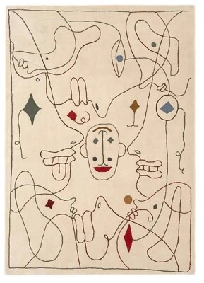 Feather Tufted Rug, Wings Rug, Handmade Tufted Rug, CC Tapis Feather Rugs carpet - Image 1 of 4