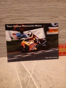 Tom Crossan Motorcycles Newry And Robert Dunlop Photo 6x4 Postcard - Picture 1 of 2