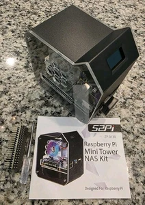 Raspberry Pi 4 Model B 8GB RAM, GeeekPi MiniTower NVMe NAS Kit - Afbeelding 1 van 16
