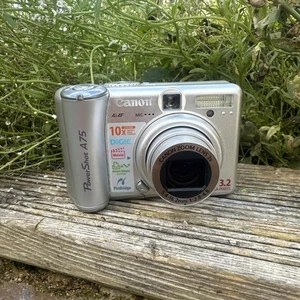 Canon PowerShot A75 Silver Compact Digital Camera - Tested & Working - Picture 1 of 11