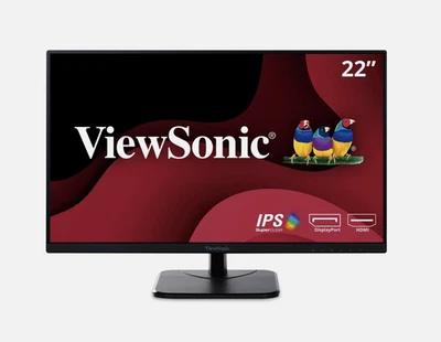 ViewSonic VA2256-MHD 22in IPS 1080p Monitor HDMI DisplayPort VGA 75Hz FreeSync - Image 1 of 4