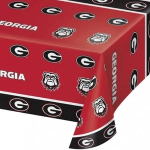 Georgia Bulldogs NCAA College Game Sports Party Decoration Plastic Tablecover - Picture 1 of 1