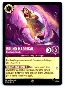 Lorcana Bruno Madrigal - Tío no detectado súper raro normal legendario 0/204 - Imagen 1 de 2
