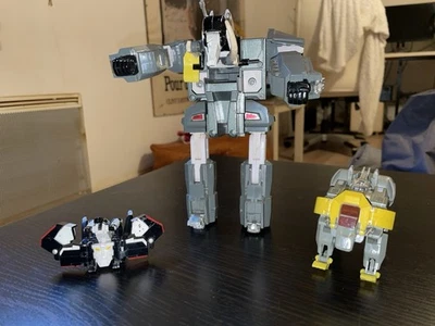 DanCougar Robots -BANDAÏ-1985.Mammouth Pied,défense Cassés/Ligar Et Eagle St Ok - Photo 1/4