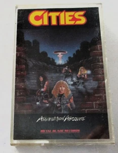 Cities Annihilation Absolute Cassette Tape & Insert Metal Blade  72176-4 1986 - Picture 1 of 6