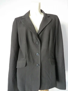 NEGRO SEMANTIKS Mujer Blazer 3 Botones Traje de Negocios Chaqueta solo Profesional 8 - Imagen 1 de 6