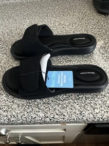 Sun & Sky Damen Memory Foam Klettverschluss schwarz Sandalen Größe: L - 9/10 - Bild 1 von 4