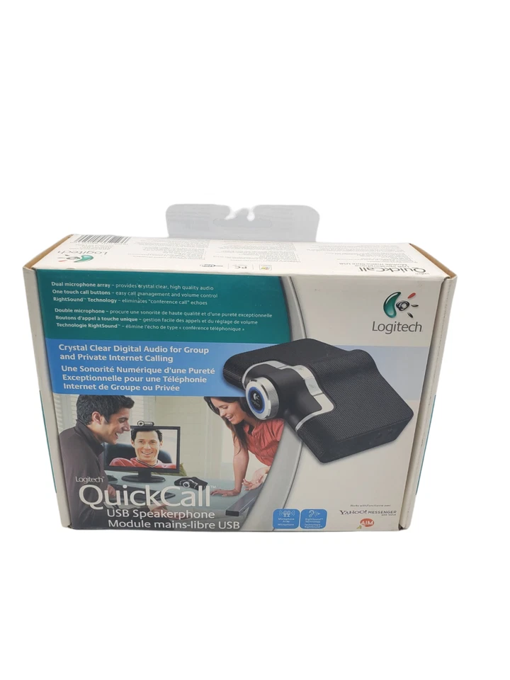 2006 Logitech 980440-1403 QuickCall USB Speakerphone - New & Sealed in Worn Box - Image 1 of 1