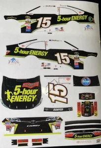 Custom 2015 Clint Bowyer #15 5-Hour Energy 1/64 Scale NASCAR Peel & Stick Decals - Picture 1 of 1
