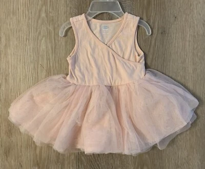 Old Navy Girl’s Size 3-6 Months Adorable  Light Pink Sleeveless Tutu Dress - Image 1 of 4