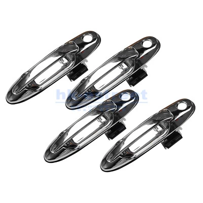 4x For Toyota Land Cruiser 100 Lexus LX470 Exterior Chrome Door Handles Outside - Image 1 of 4