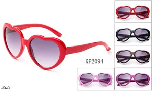 Kids Sunglasses Cute Heart Shaped Classic Elegant FDA Approved UV 100% Lead Free - Picture 1 of 11