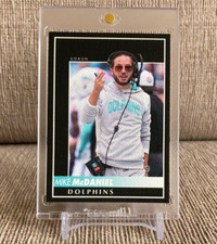🏈Custom ACEO MIKE McDANIEL Miami Dolphins Head Coach Canvas Card!