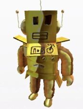 Roblox Golden Mr. Robot Virtual Item *CODE ONLY* 15th Anniversary Big Head Gold