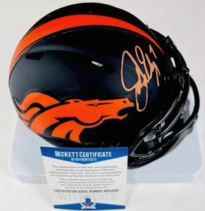 JOHN ELWAY SIGNED DENVER BRONCOS ECLIPSE MINI HELMET BAS 892 - Picture 1 of 1