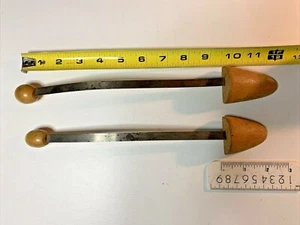 Vintage Antik Holz Metall Schuhspanner (2) 📉👢 - Bild 1 von 12