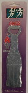 Atlanta 1996 Olympic Coca Cola Coke Zinc Plated Bottle Opener, Original Packing - Picture 1 of 6