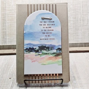 Tarjeta de graduación American Greetings felicitaciones Emerson Landscape Arrow - Imagen 1 de 7