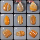 Orange Onyx Agate Cabochon Loose 33-51mm Natural Onyx Gemstone For Jewelry CD-A