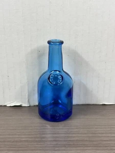3" Tall Vintage Wheaton Blue Glass Embossed Bottle - Picture 1 of 5