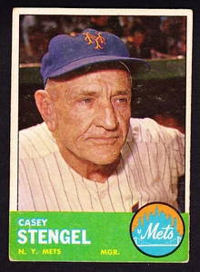 1963 TOPPS #233 CASEY STENGEL METS - Picture 1 of 2