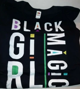 Black Girl Magic T-Shirt Größe 5XL schwarz neu ohne Etikett - Bild 1 von 2