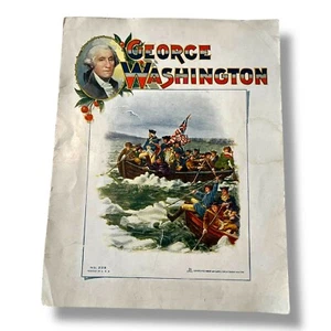 1918 George Washington Children's Illustrated Story Book Soft Cover Sam Gabriel - Picture 1 of 14