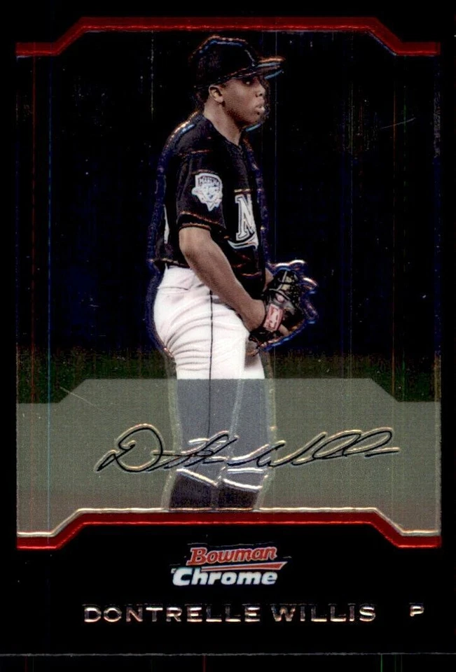 2004 Bowman Chrome Dontrelle Willis Florida Marlins #54 - Image 1 of 2