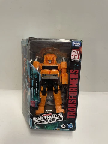 Transformers War for Cybertron Earthrise Deluxe Autobot Grapple Damaged Box Cover