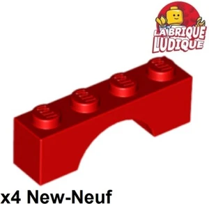 Lego 4x Brick Arch 1x4 Red Bridge 3659 NEW - Picture 1 of 1