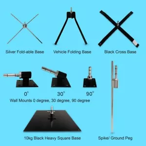Flag Base | Ground Spike |10kg Steel Plate | Flag Banner Base | Wall Mount Base - Picture 1 of 25