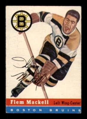 1954-55 Topps #36 Fleming Mackell VGEX Bruins 540064 - Image 1 of 2