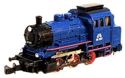 Marklin Z 88051 BR89 2001 0-6-0 Steam Loco DB (5-pole+jewel case) Blue - Image 1 of 4