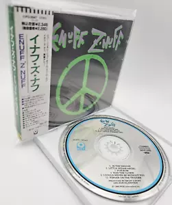 ENUFF Z'NUFF S/T Japan 1st Edition Rare Vintage CD 22P2 3047 w/OBI ATCO 1989 F/S - Picture 1 of 16