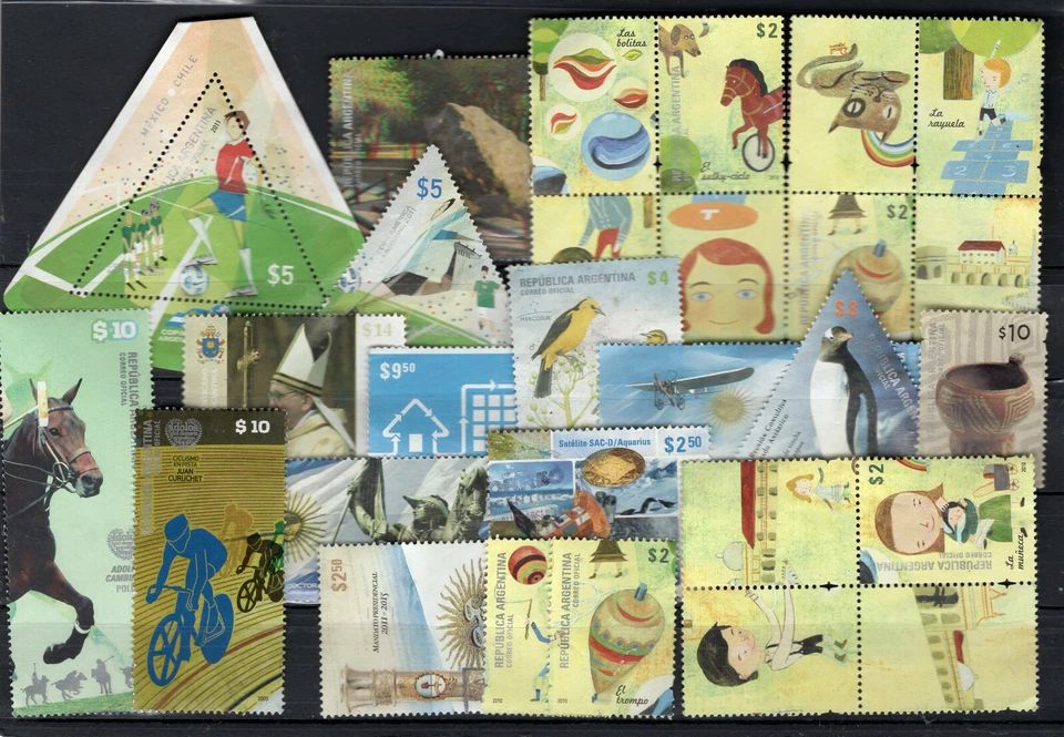 ARGENTINA LOT, 28 DIFFERENT STAMPS, USED + M NO GUM - Image 1 of 1