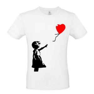 T-SHIRT bansky bambina con il palloncino - Imagen 1 de 5