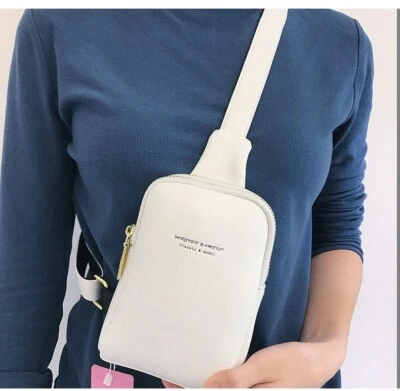 Mochila Bandolera Bolso de Pecho para Mujer Pequeño Bandolera Teléfono Celular Cartera Mochila de Día Foto 1 de 4