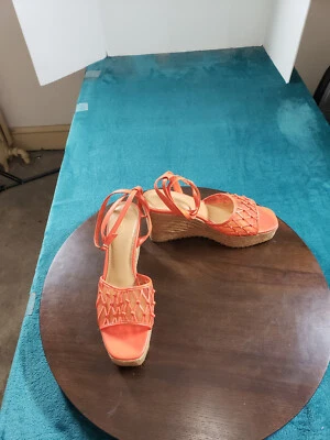 Sandalias Aldo Talla 11 Mujer Naranja Dellen Alpargata Cuña Zapatos Damas Nuevas en Caja Foto 1 de 4