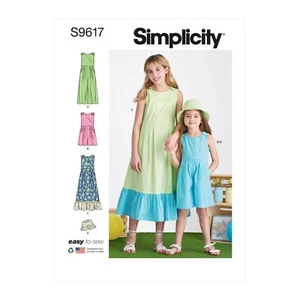 Simplicity Schnitt Nr S9617.K5 Kleid und Jumpsuit Gr. 7 - 14 - Bild 1 von 8