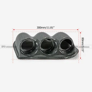 Borde de vaina de triple calibre para tablero interior de carbono 52 mm para Mitsubishi EVO 7 8 9 (RHD) carbono - Imagen 1 de 12
