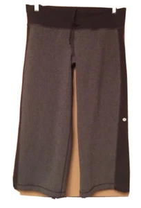 Lululemon Women Crop Pants Size 8 Gray / Heather Zip Pocket Yoga Active Stretch - Bild 1 von 12