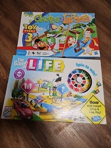 Hasbro Gaming, LIFE & CHUTES & LADDERS Complete. FAMILY FUN PACK, GAME NIGHT. - Picture 1 of 7
