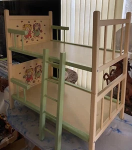 Vintage Cabbage Patch Bunk Bed  1980's Retro Doll Furniture W/ Ladder N.D. Cass - Picture 1 of 17