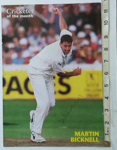 MARTIN BICKNELL HAND SIGNED PAGE COA - " MAKE AN OFFER " - Picture 1 of 1