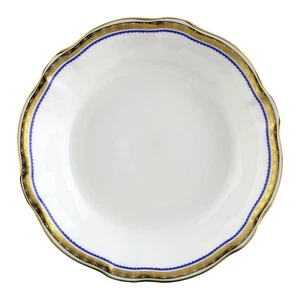 ROYAL CROWN DERBY - Blue Carlton A1300 - Cereal Bowls - 1st Quality - Picture 1 of 3